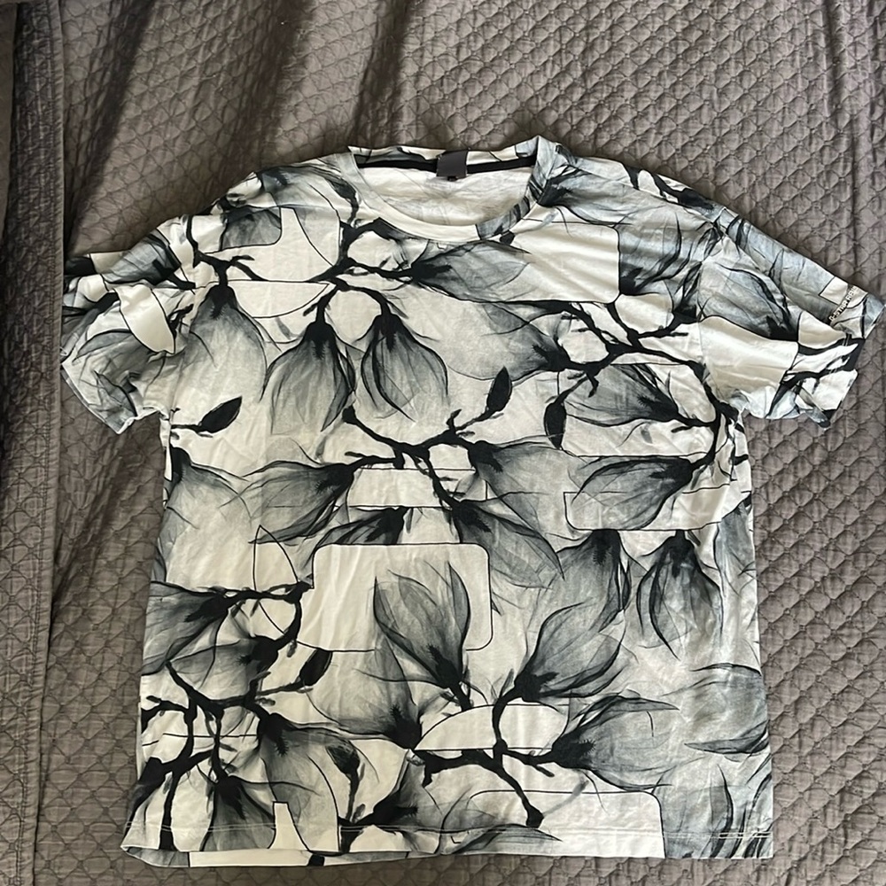 Soft Casual Black White and Grey Shirt